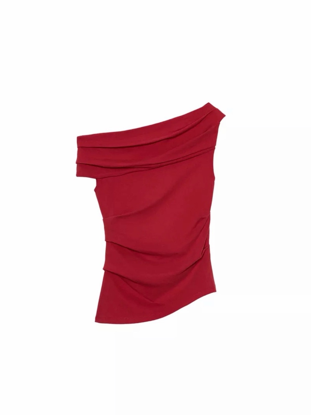 NWT Zara Asymmetric Draped Off Shoulder Top M